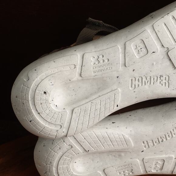 Camper Sandals Mens Size EU 44 US 10.5 Tan Brown Peu Stadium Hybrid Sneaker Shoe - Picture 9 of 14